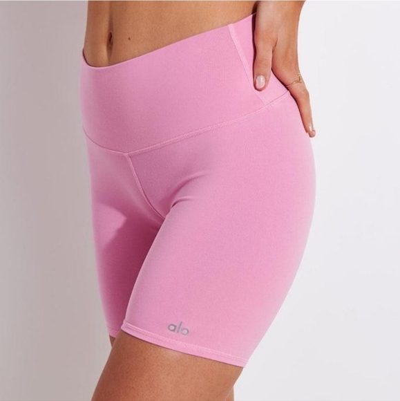 ALO Yoga Pants - ALO Yoga High Waist Glitter Biker Shorts